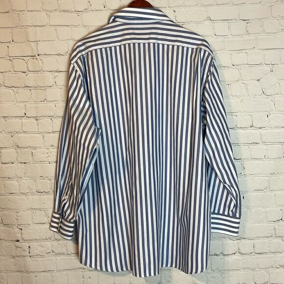 Hart Schaffner Marx Cotton Button Down Shirt Size 17 1/2, 33 - Picture 7 of 7